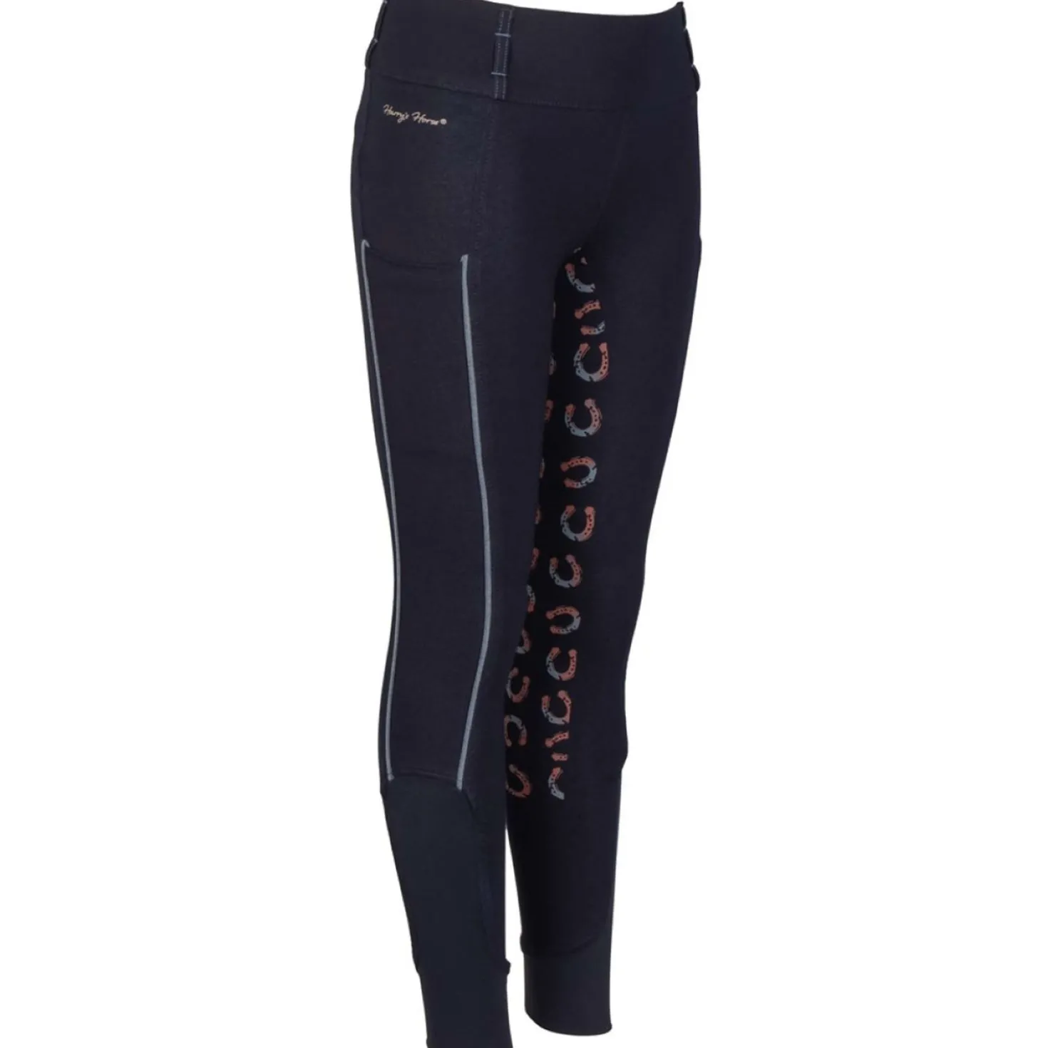 Harry's Horse Rijbroek Equitights Diva Mauvewood Denim Full Grip Collegiate-Blue