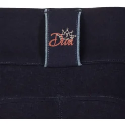Harry's Horse Rijbroek Equitights Diva Mauvewood Denim Full Grip Collegiate-Blue