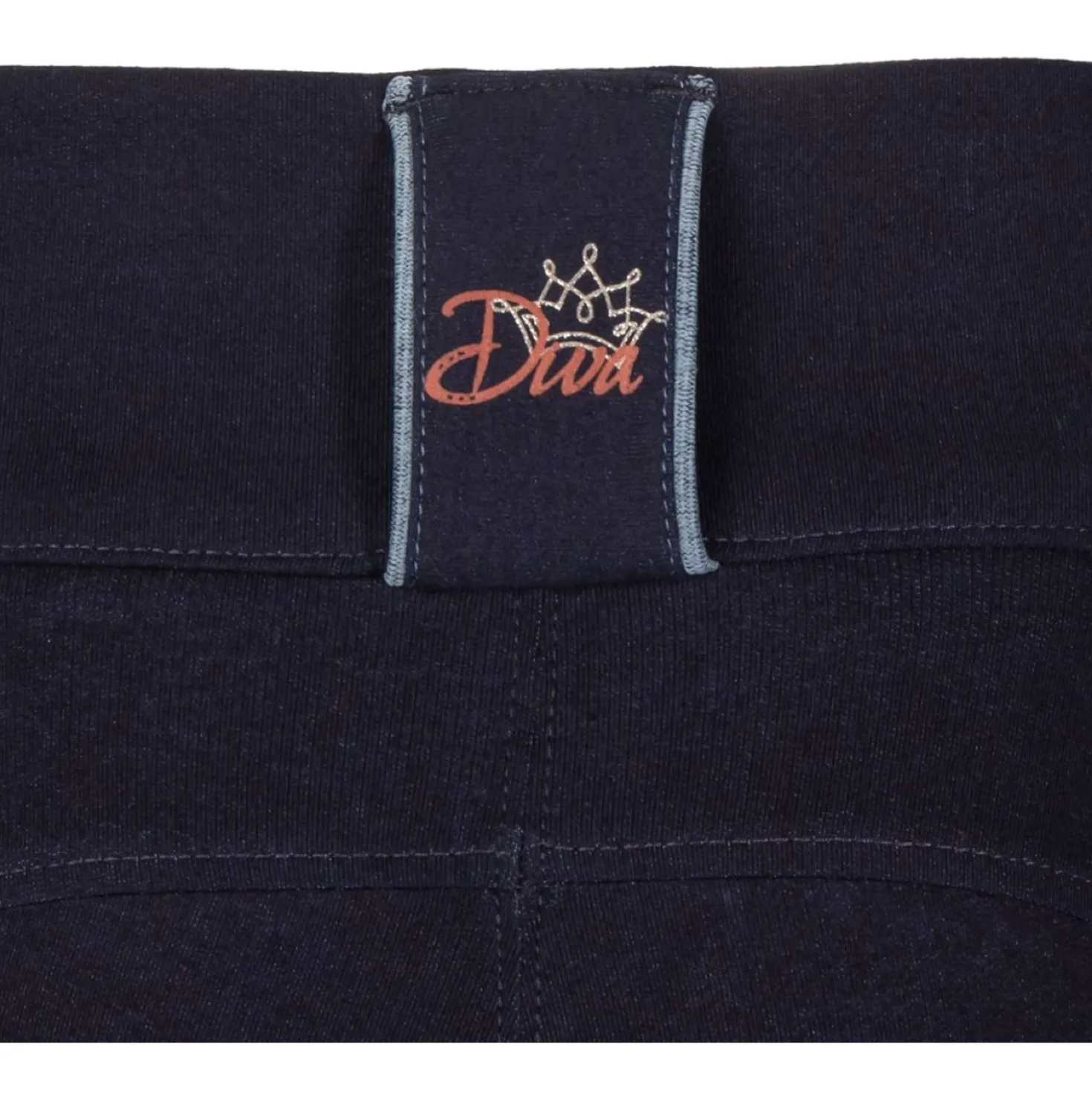 Harry's Horse Rijbroek Equitights Diva Mauvewood Denim Full Grip Collegiate-Blue