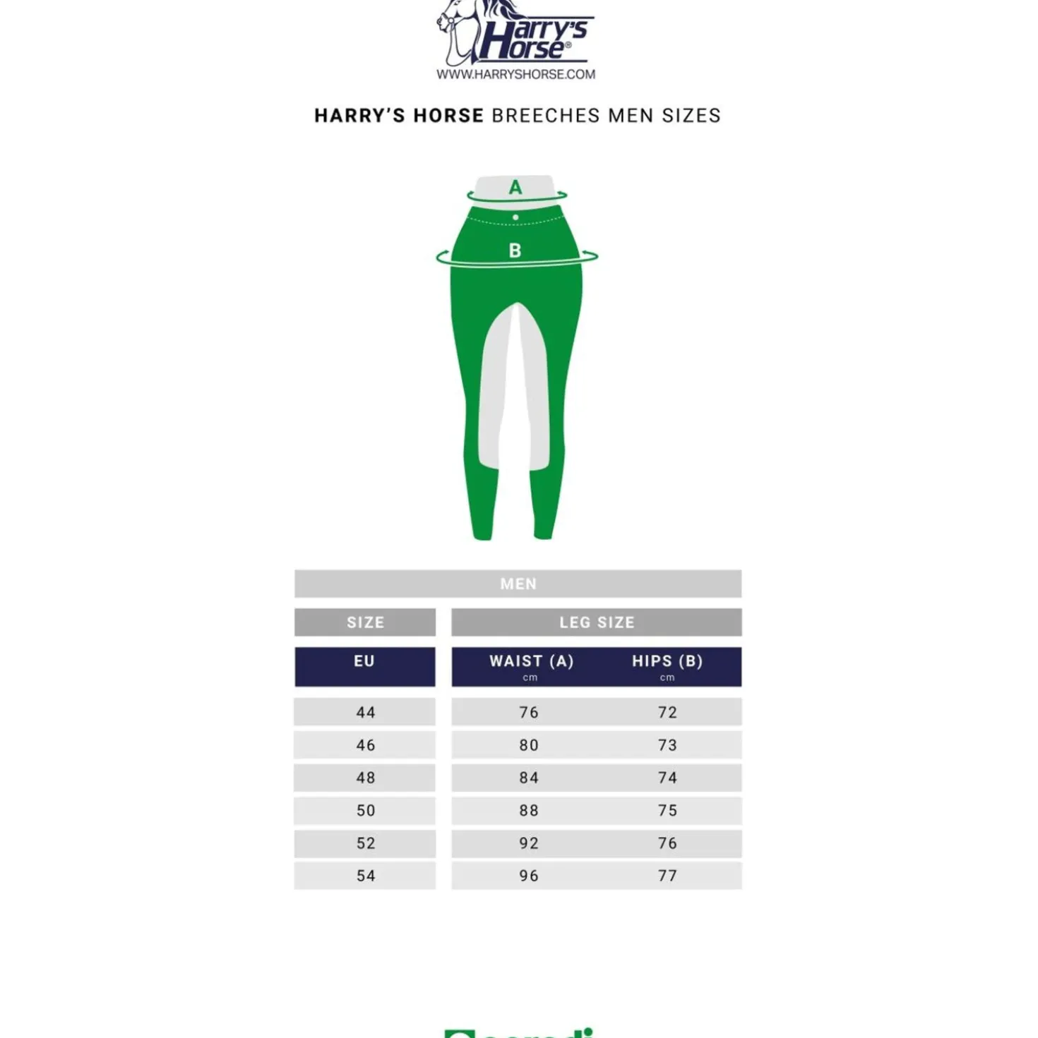 Harry's Horse Rijbroek Liciano Heren Grip Wit