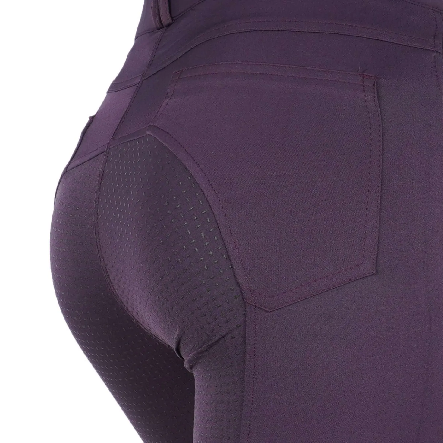 Harry's Horse Rijbroek Redwood Full Grip Paars