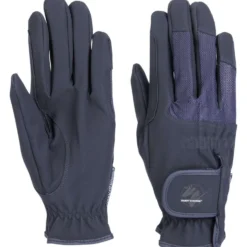 Harry's Horse Rijhandschoenen Domy Suede Mesh Navy