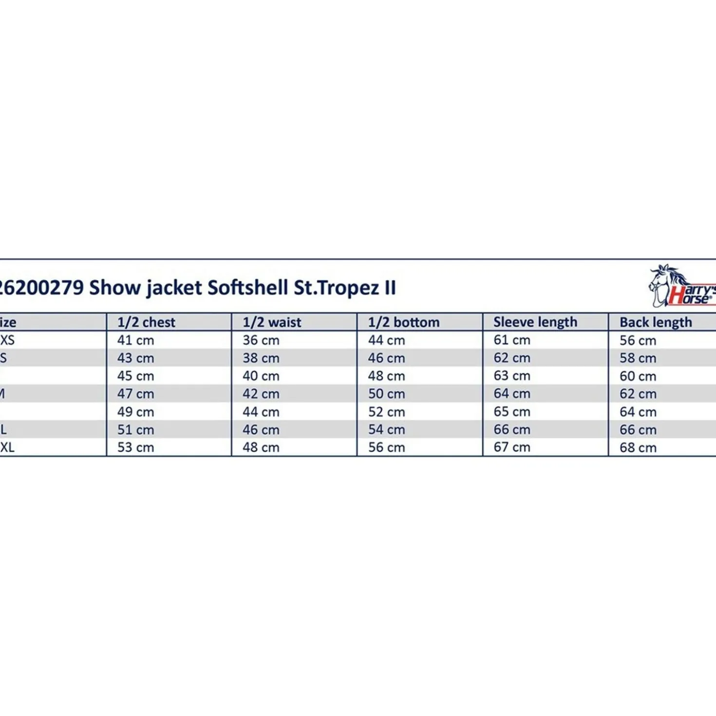 Harry's Horse Rijjas Softshell St.Tropez TT Zwart
