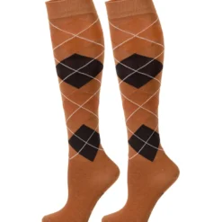 Harry's Horse Rijsokken Argyle Mocha-Bisque