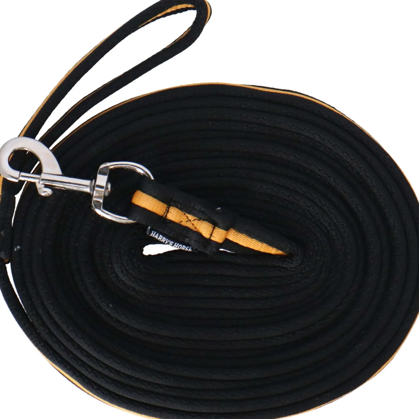 Harry's Horse Soft Longeerlijn 8m Zwart/Goud