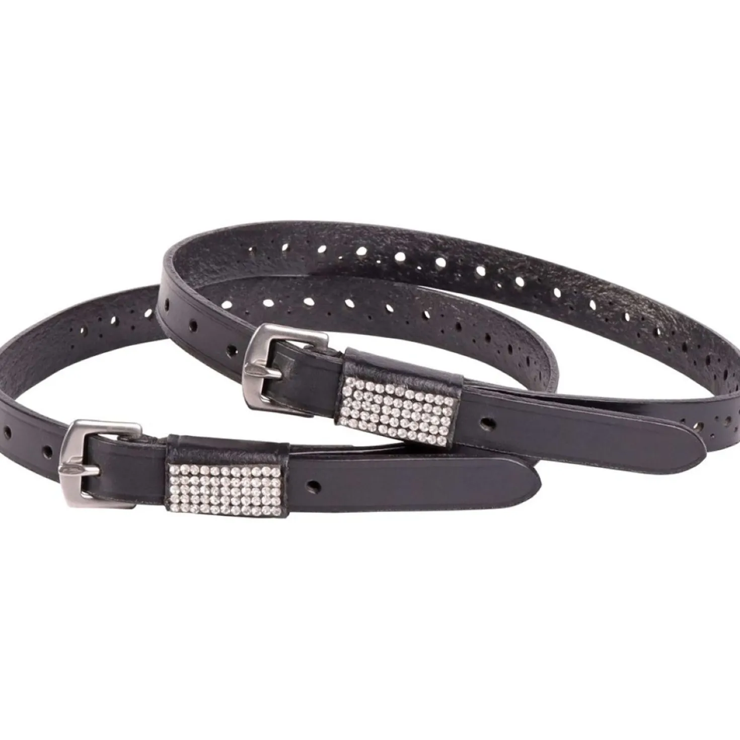 Harry's Horse Sporenriempjes Broque Zwart/Zilver