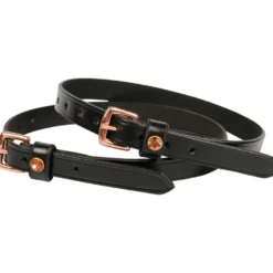 Harry's Horse Sporenriempjes Rosegold Zwart