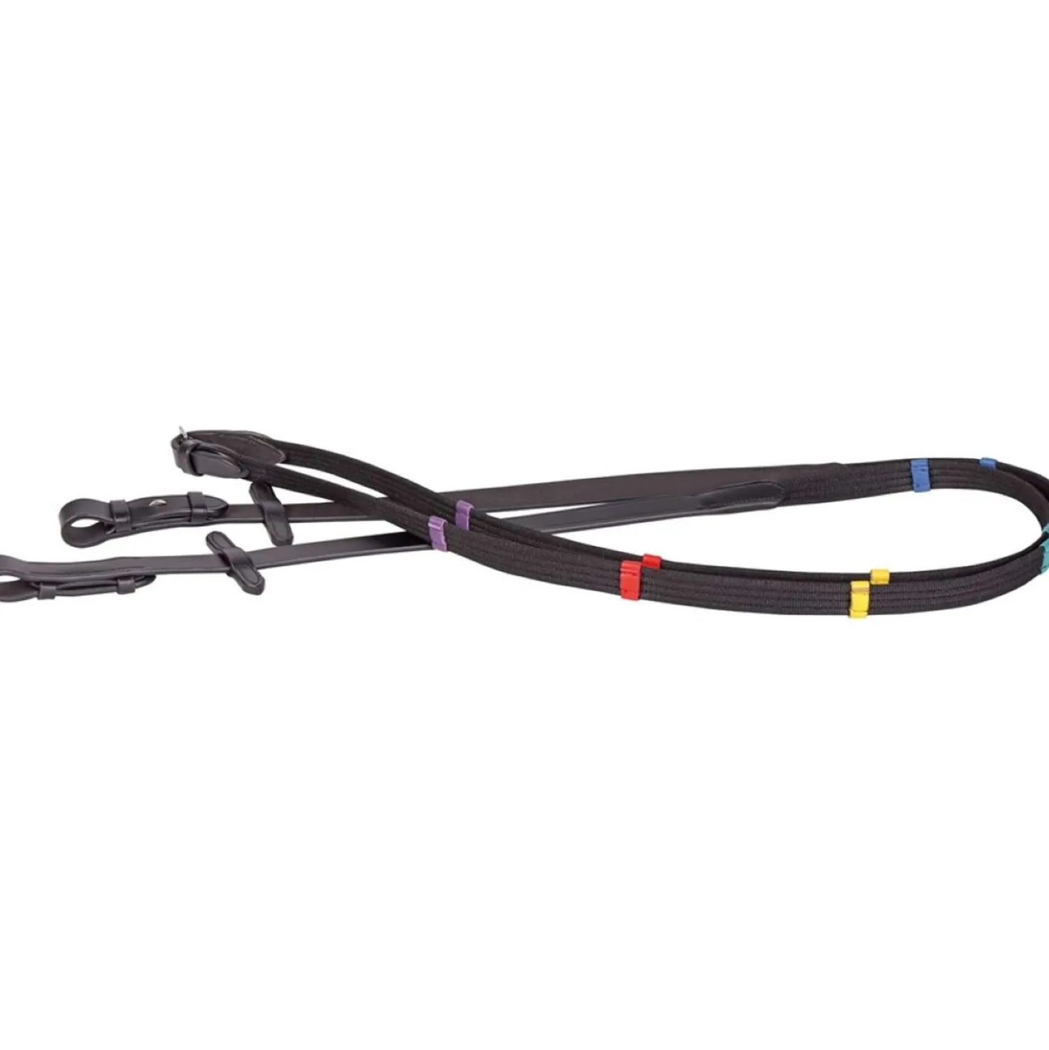 Harry's Horse Teugels Colored Stops Zwart