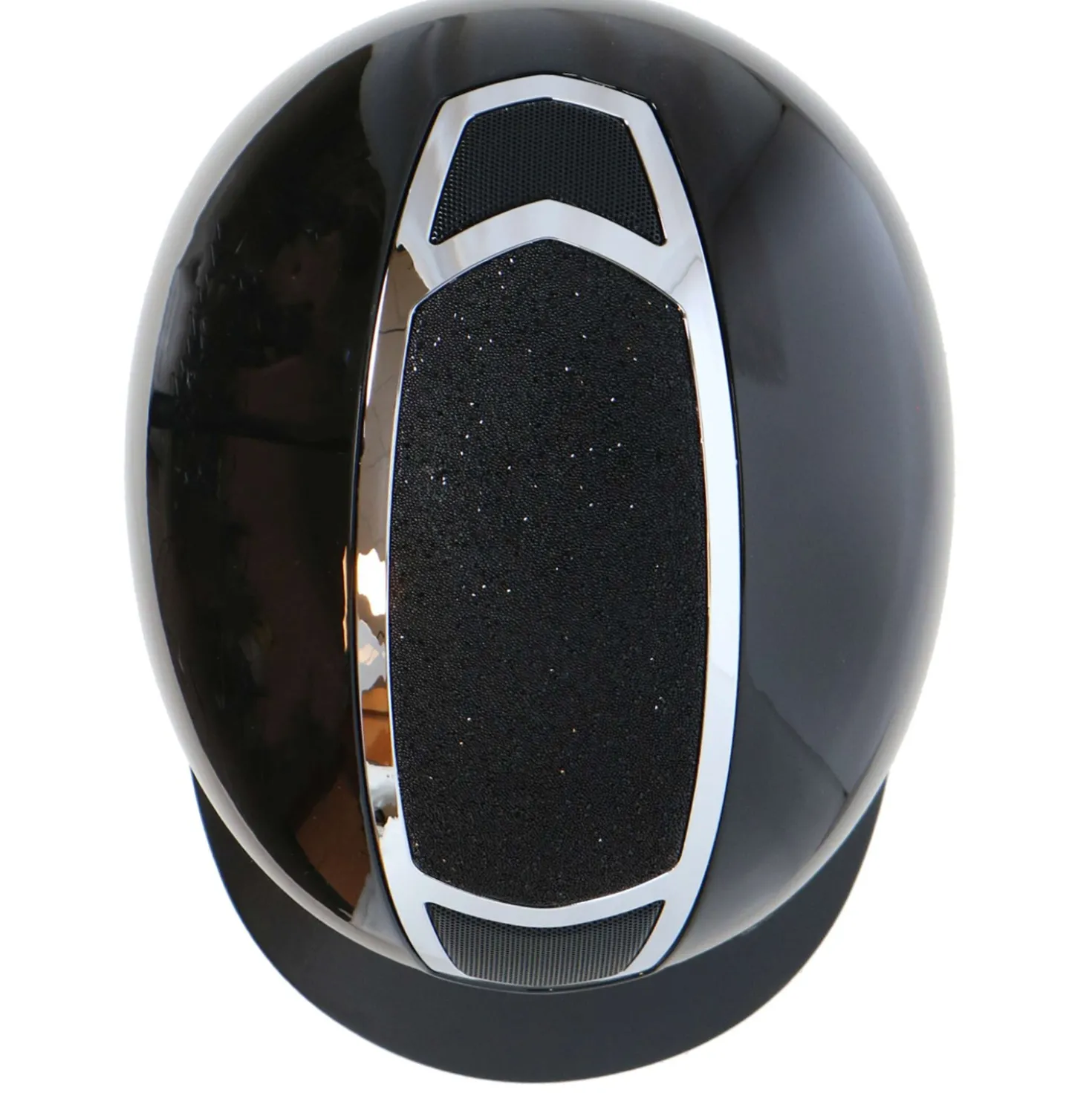 Harry's Horse Veiligheidscap Matterhorn Sparkle Zwart/Zilver