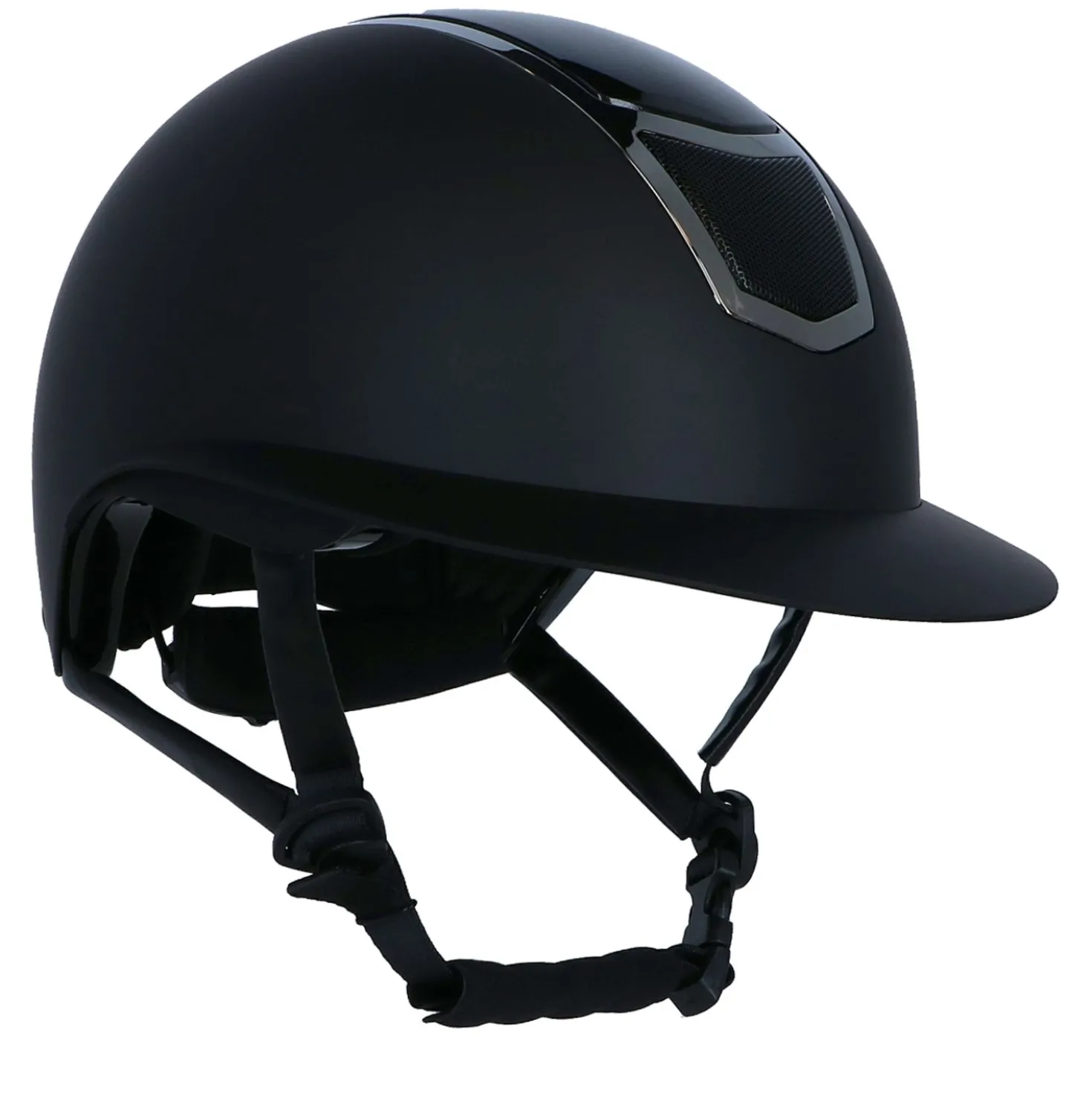 Harry's Horse Veiligheidscap Mont Blanc Glossy Zwart