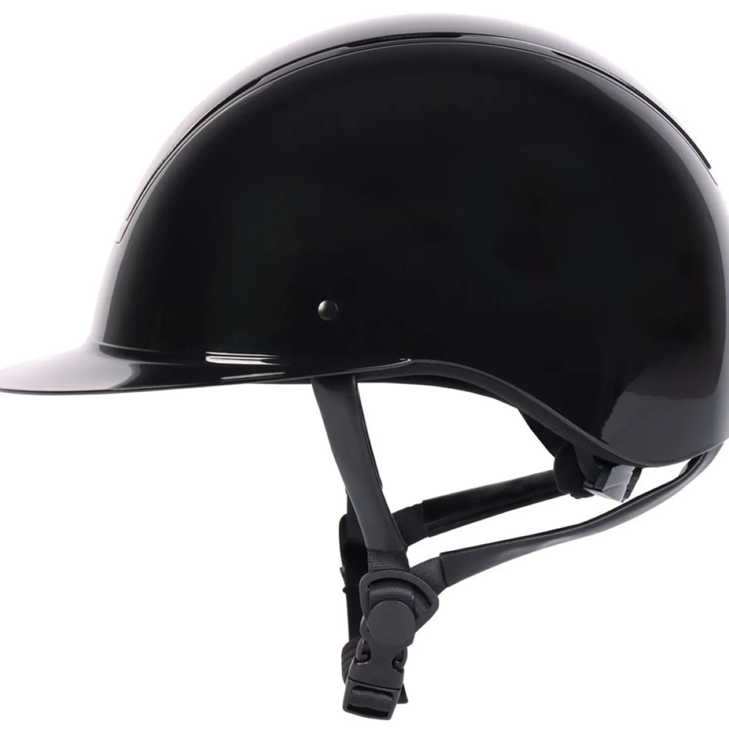 Harry's Horse Veiligheidscap Royal Glossy Zwart/Zwart