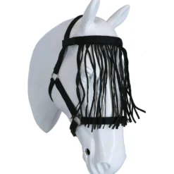 Harry's Horse Vliegenfrontriem Zwart