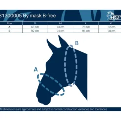 Harry's Horse Vliegenmasker B-free Grijs/Zwart