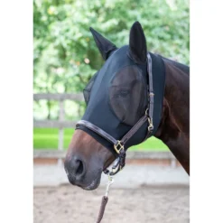 Harry's Horse Vliegenmasker SkinFit met Oren Zwart