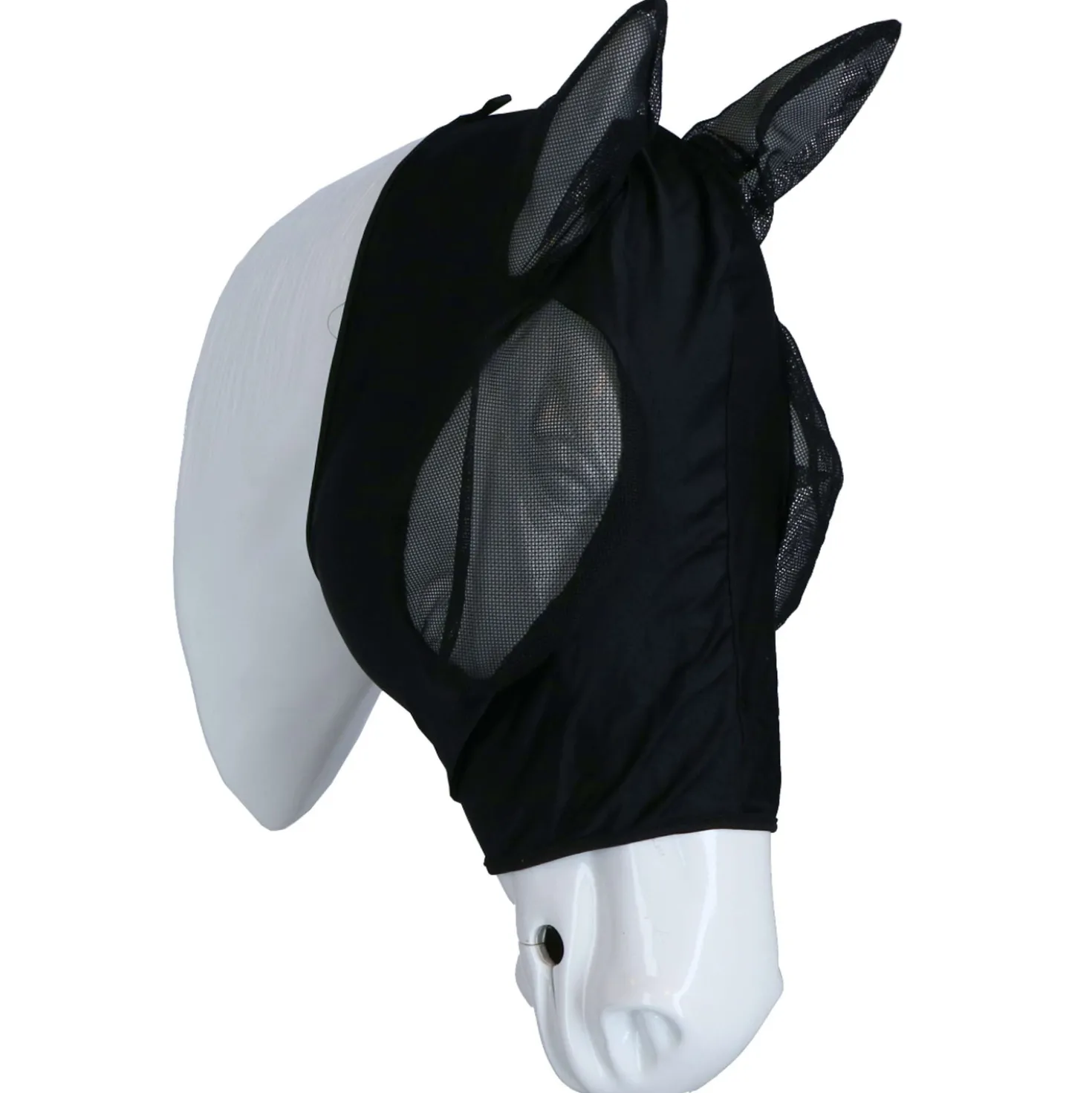 Harry's Horse Vliegenmasker SkinFit met Oren Zwart