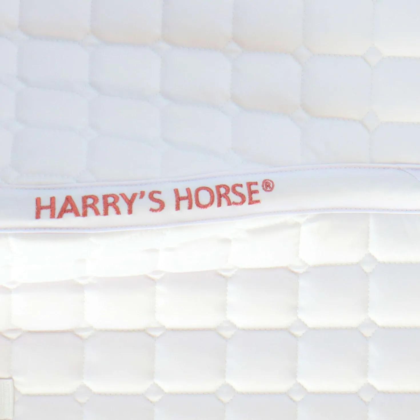 Harry's Horse Zadeldekje Reverso logo Competition Dressuur Wit/Rosegold