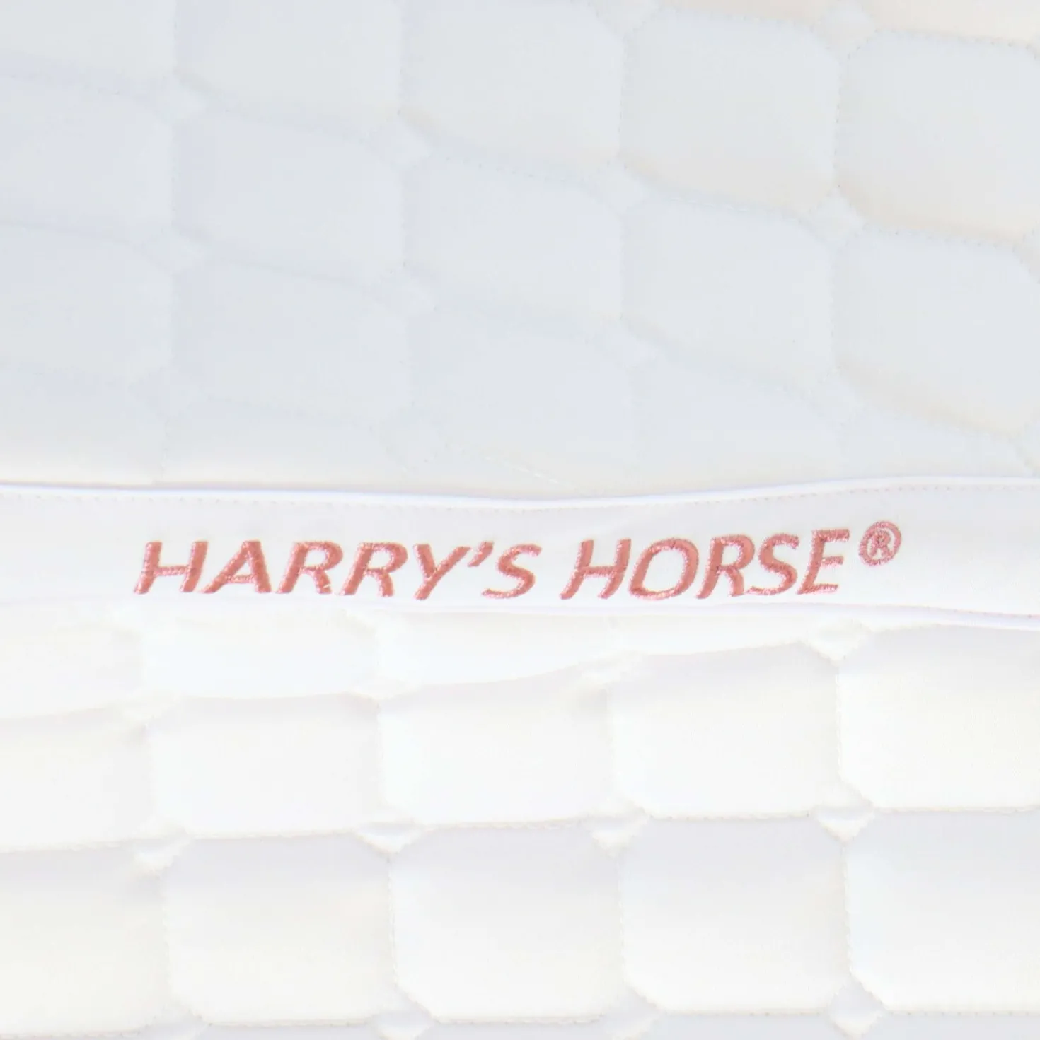 Harry's Horse Zadeldekje Reverso Logo Competition Veelzijdigheid Wit/Rosegold
