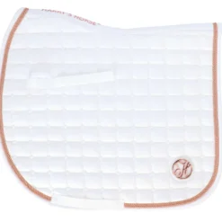 Harry's Horse Zadeldekje Reverso Logo Competition Veelzijdigheid Wit/Rosegold