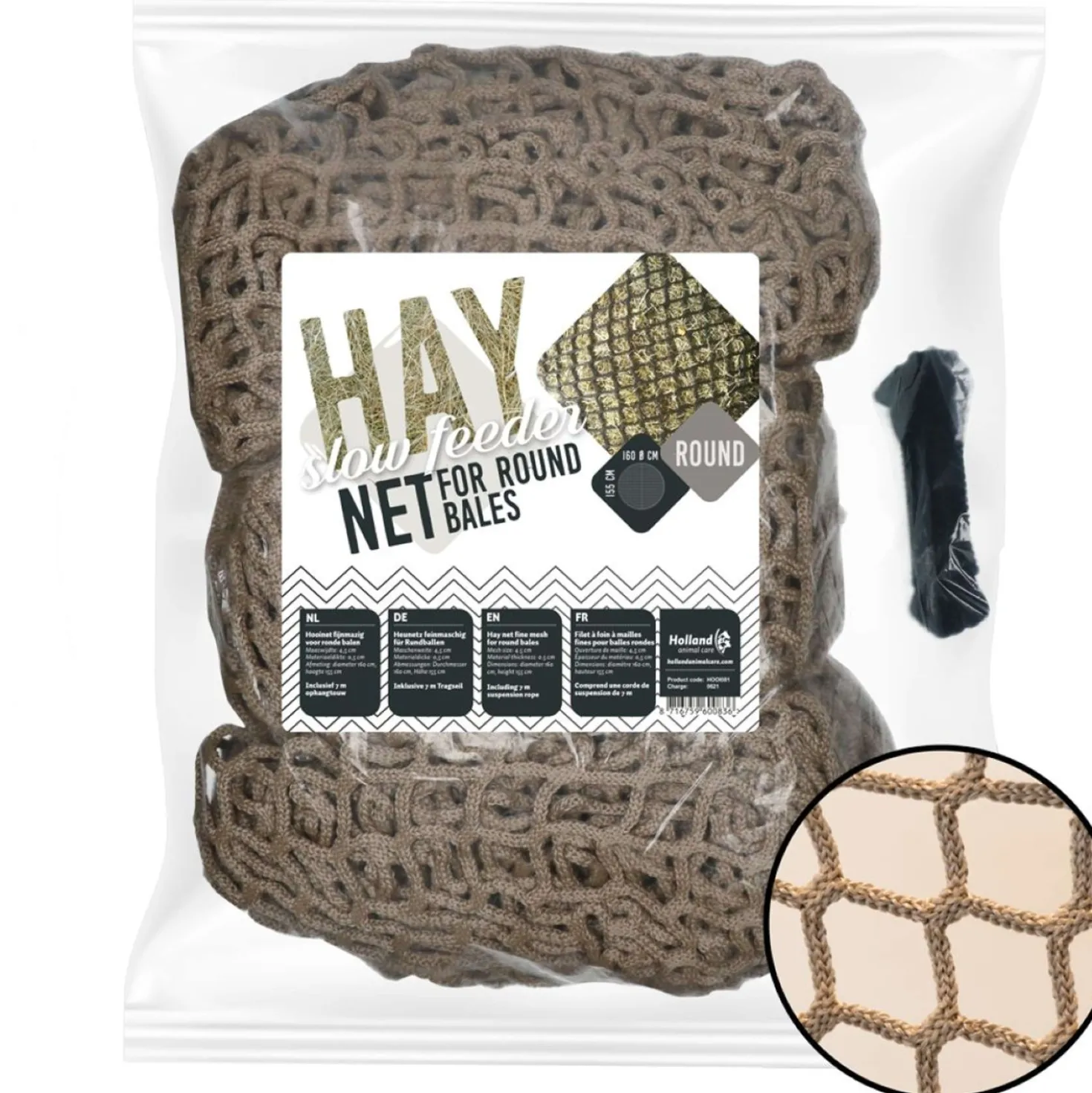 Hay Slowfeeder Net Ronde Baal