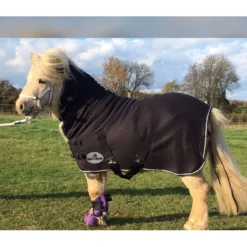 HB Harry & Hector Fleece Deken met Hals Zwart