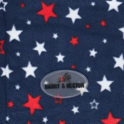 HB Harry & Hector Fleece deken Star Blauw