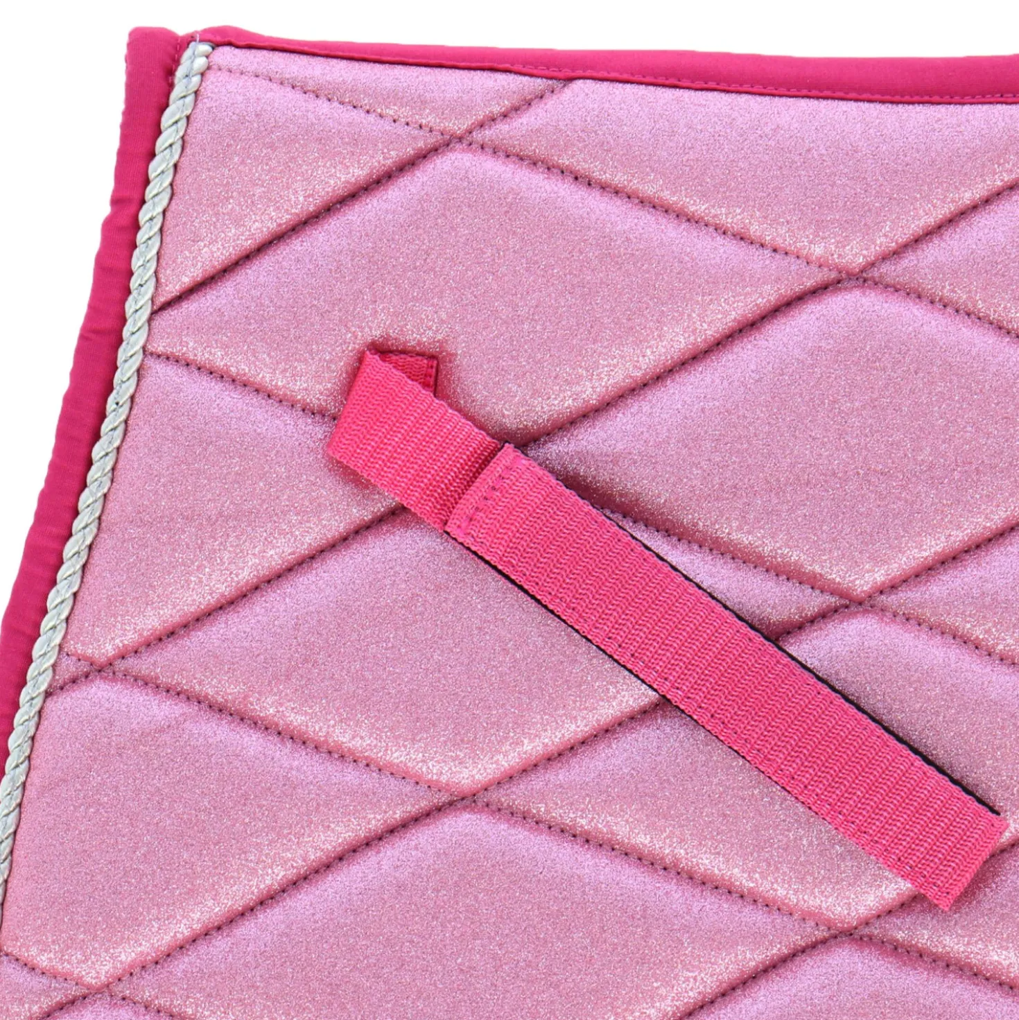 HB Harry & Hector Zadeldekje Sparkling Glitter Roze