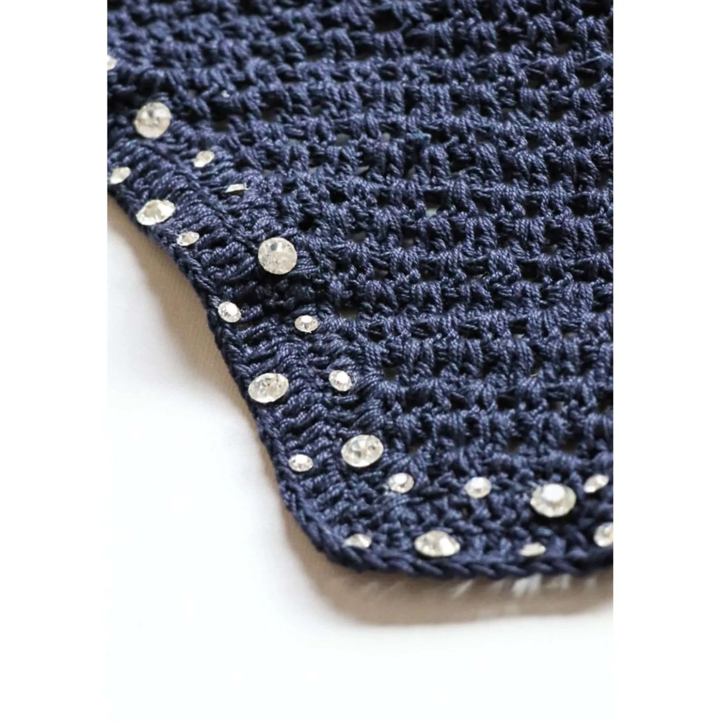 HB Oornetje met Trydac Swarovski steentjes Navy