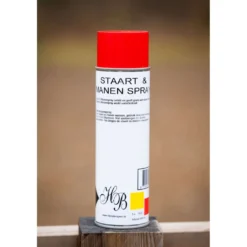 HB Ruitersport Staart en Manenspray Wit/Rood