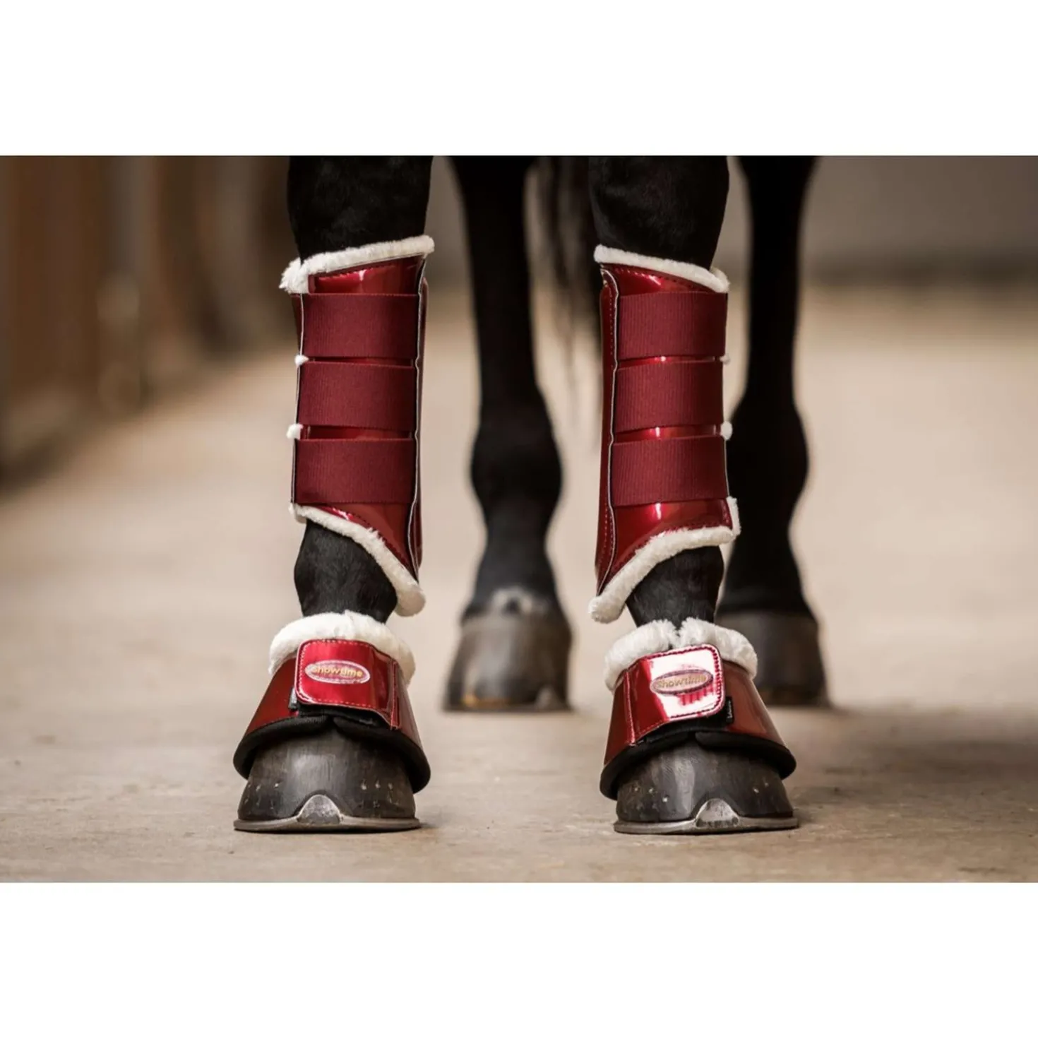 HB Showtime Beenbeschermers Crown Burgundy