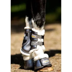 HB Showtime Beenbeschermers Gold Rush Glitter Little Sizes Grijs