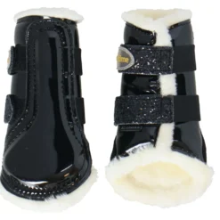 HB Showtime Beenbeschermers Gold Rush Glitter Little Sizes Zwart