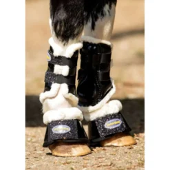 HB Showtime Beenbeschermers Gold Rush Glitter Little Sizes Zwart