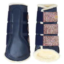 HB Showtime Beenbeschermers Gold Rush Glitter Navy