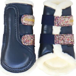 HB Showtime Beenbeschermers Gold Rush Glitter Little Sizes Navy
