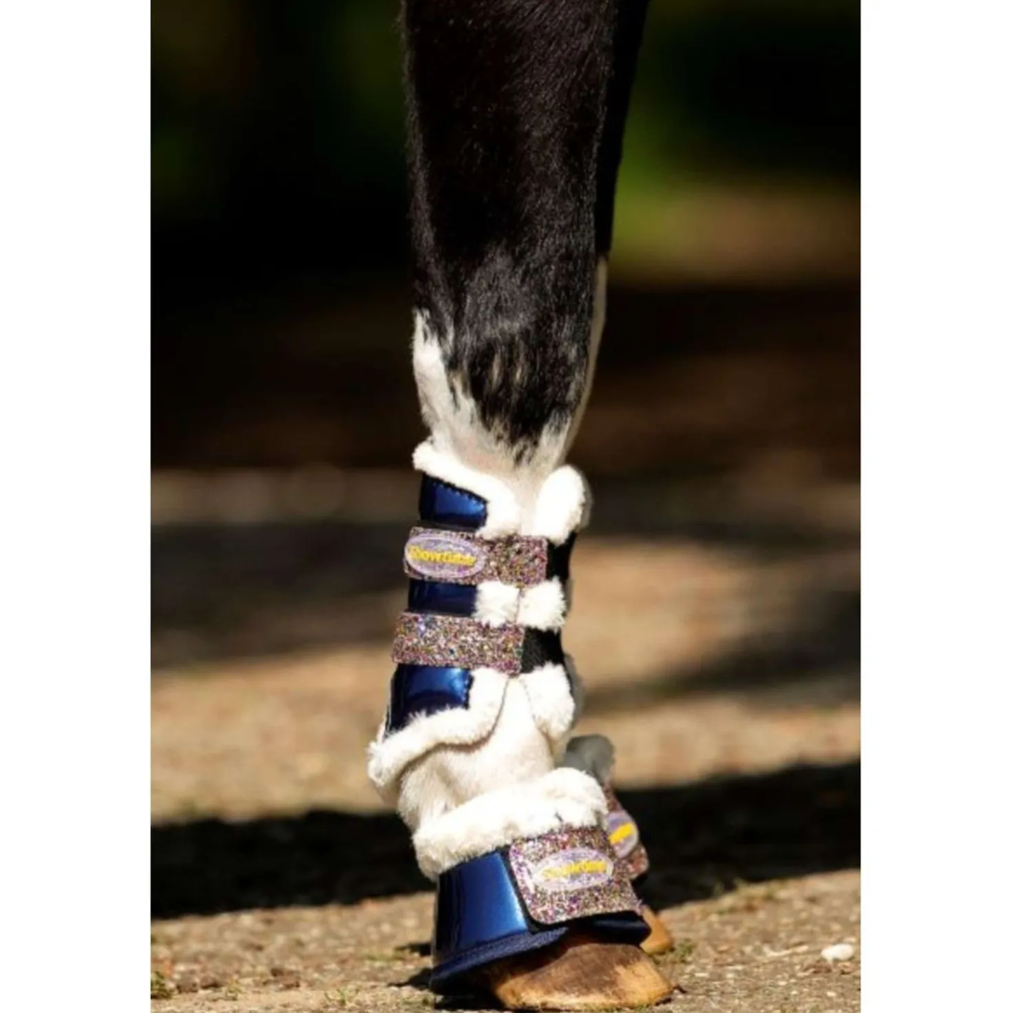 HB Showtime Beenbeschermers Gold Rush Glitter Little Sizes Navy