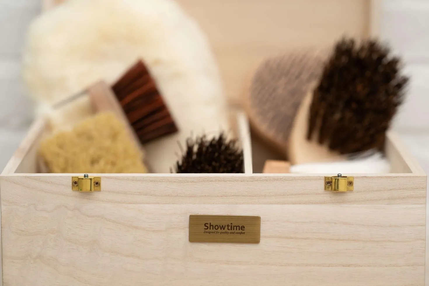HB Showtime Poetskist Luxe met Borstelset Beige