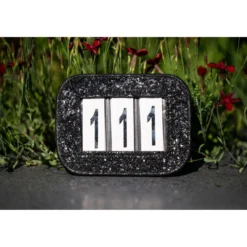HB Startnummer Glitter Zwart