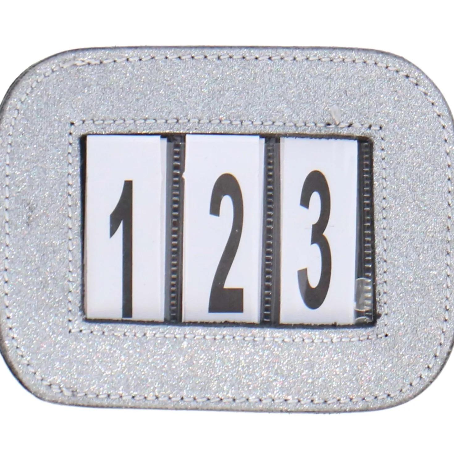 HB Startnummer Glitter Zwart/Grijs