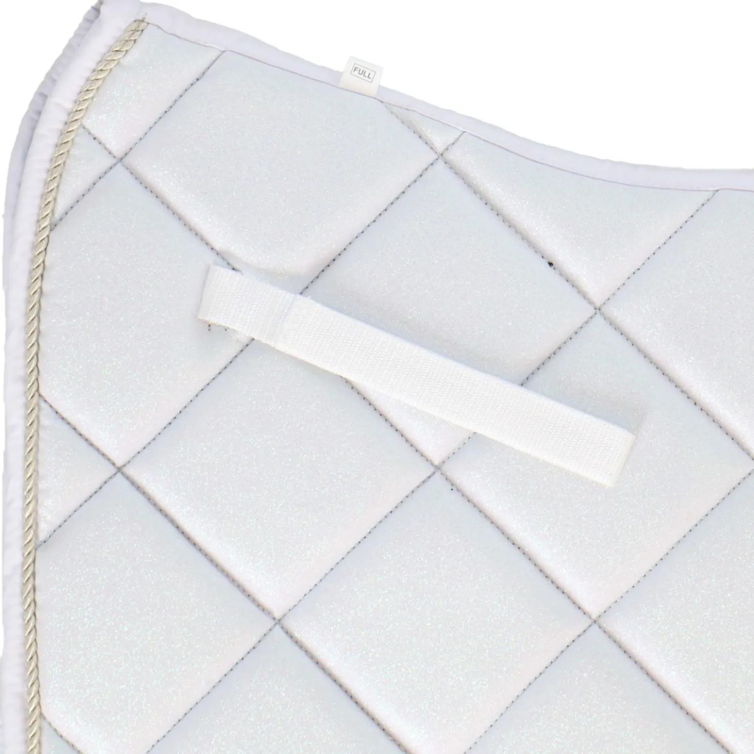 HB Zadeldekje Sparkling Glitter Dressuur Wit