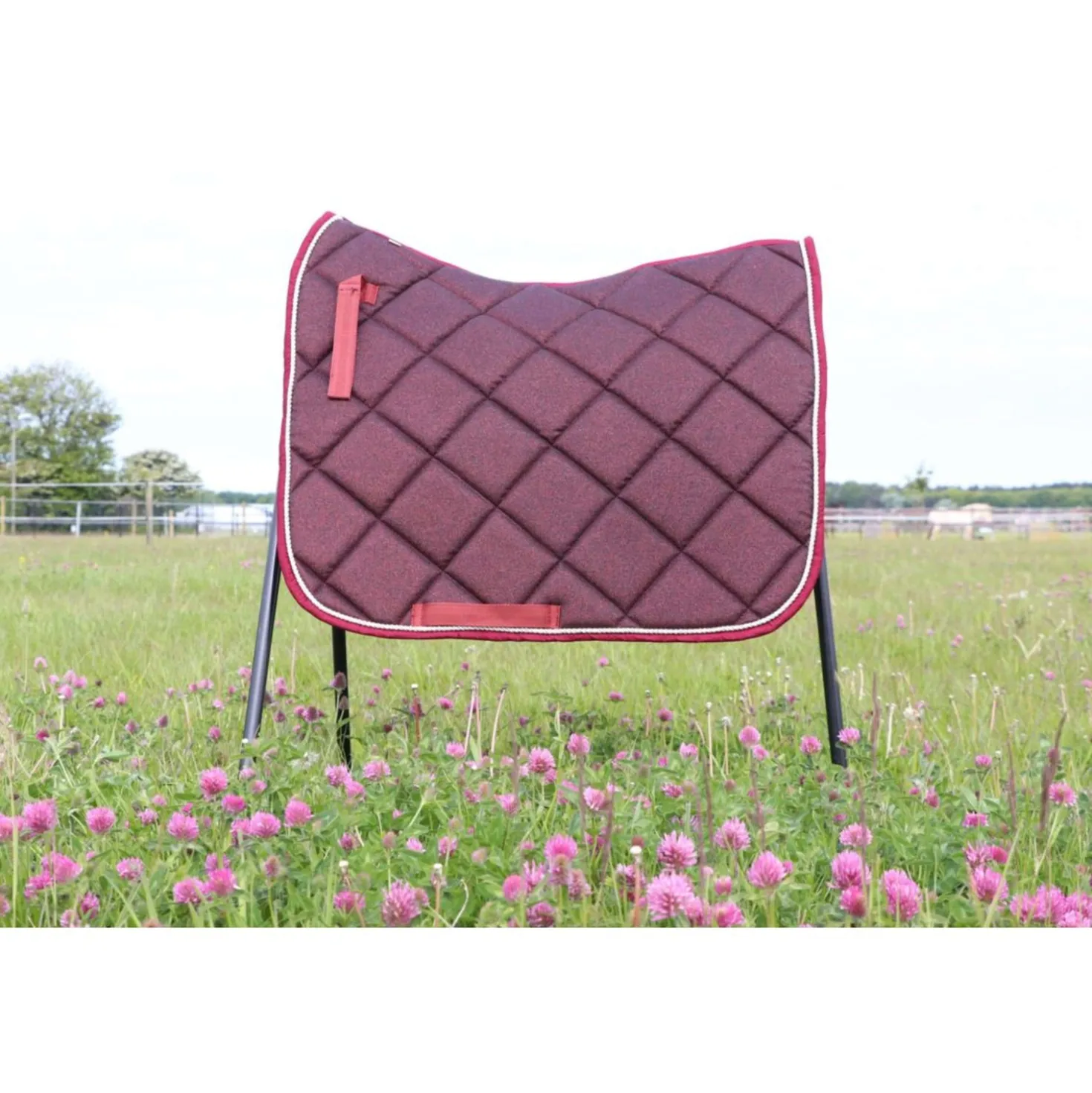 HB Zadeldekje Sparkling Glitter Springen Burgundy