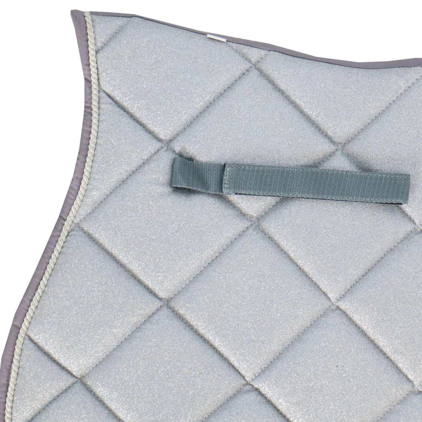HB Zadeldekje Sparkling Glitter Springen Zilver