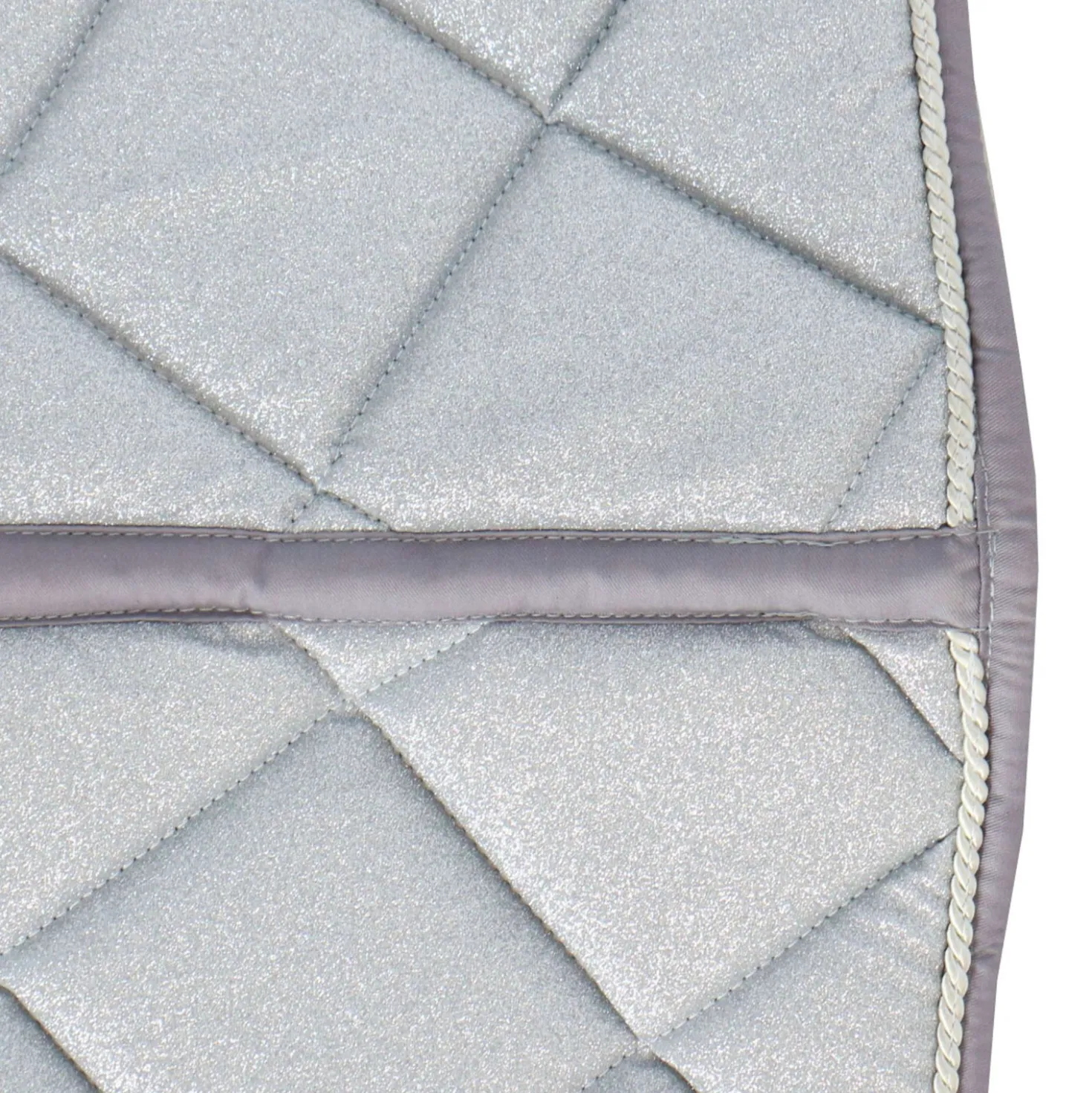 HB Zadeldekje Sparkling Glitter Springen Zilver