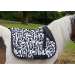 HB Zadeldekje Zebra Veelzijdigheid Zwart/Wit