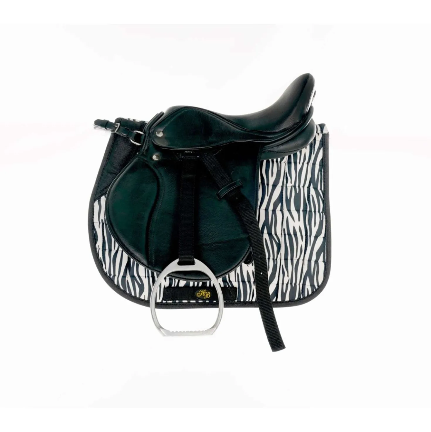 HB Zadeldekje Zebra Veelzijdigheid Zwart/Wit