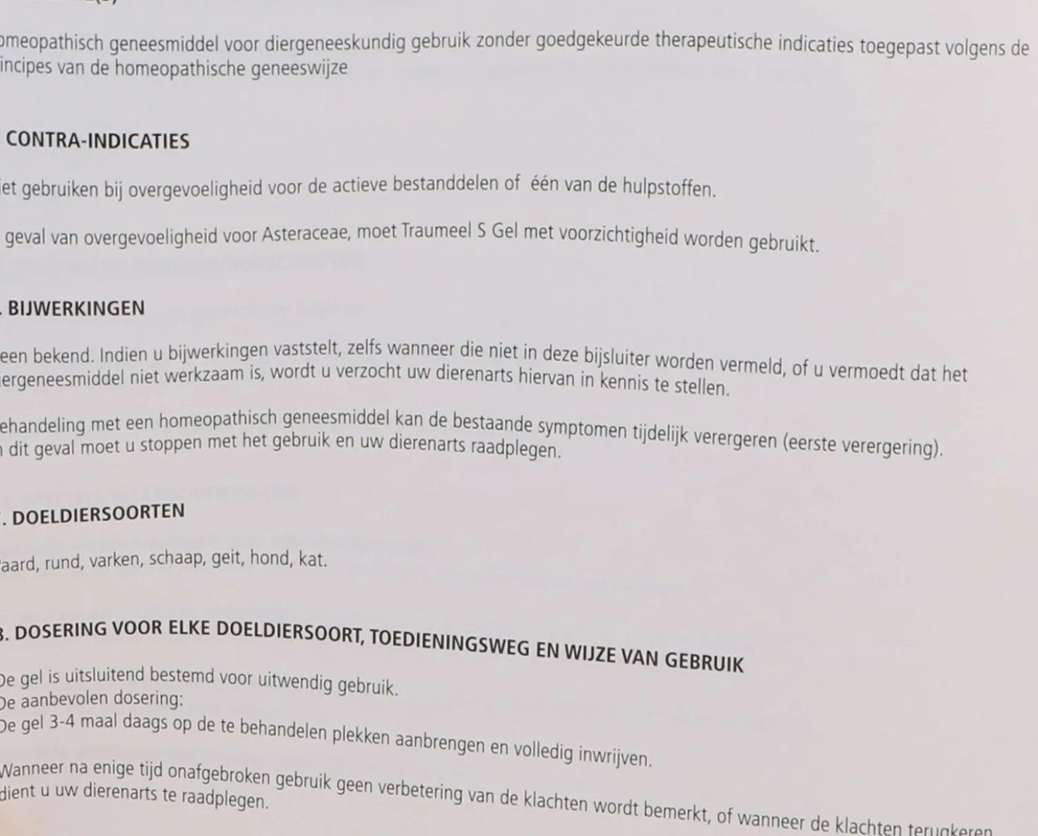 Heel Traumeel S Gel Wit