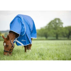 Highlander Original by Shires Winterdeken Turnout 200g met Halsstuk Blauw