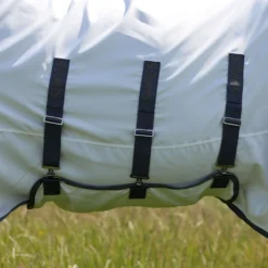 Highlander Plus by Shires Eczeemdeken Sweet-Itch Combo Wit/Airforce