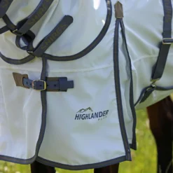 Highlander Plus by Shires Eczeemdeken Sweet-Itch Combo Wit/Airforce