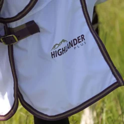 Highlander Plus by Shires Vliegendeken Combo Wit/Black Cherry