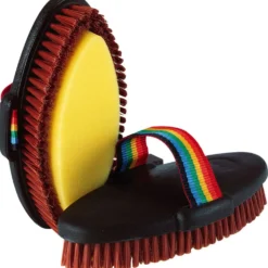 Hippotonic Borstel met Spons Rug van PVC Zwart